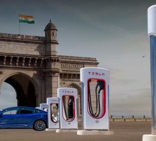 Tesla Supercharger Station