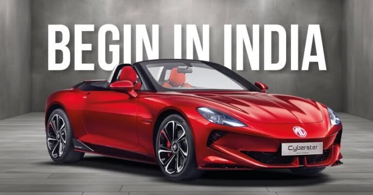 MG Cyberster EV Deliveries Begin in India at ₹72.49 Lakh