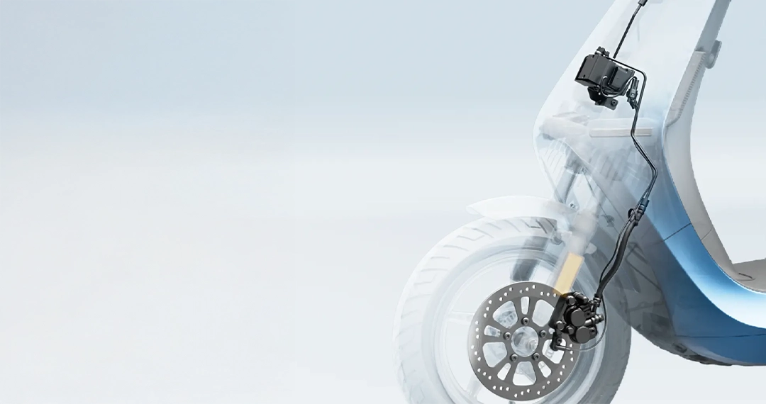 Brake by wire with a patented scooter