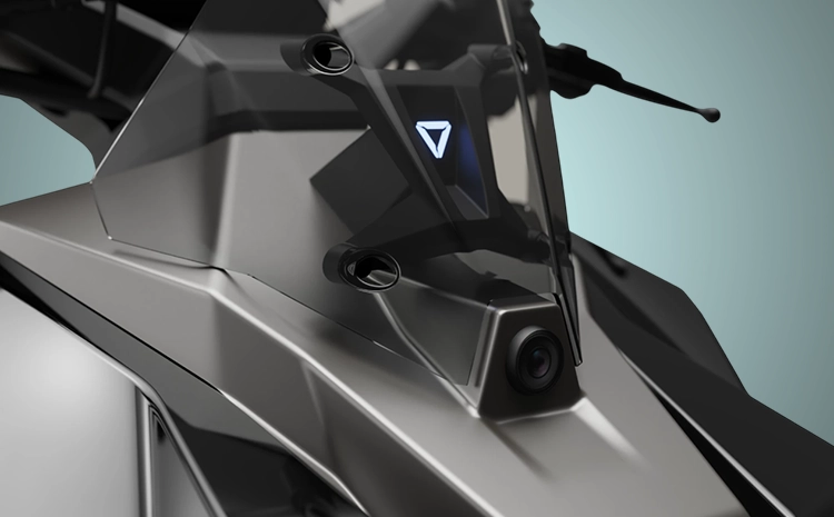 A front and rear dashcam