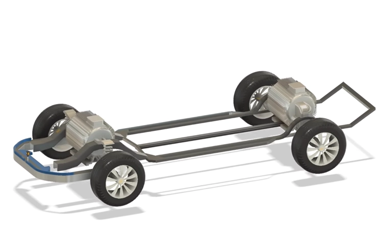 QUAD Wheel Drive Dual Motor Set-up