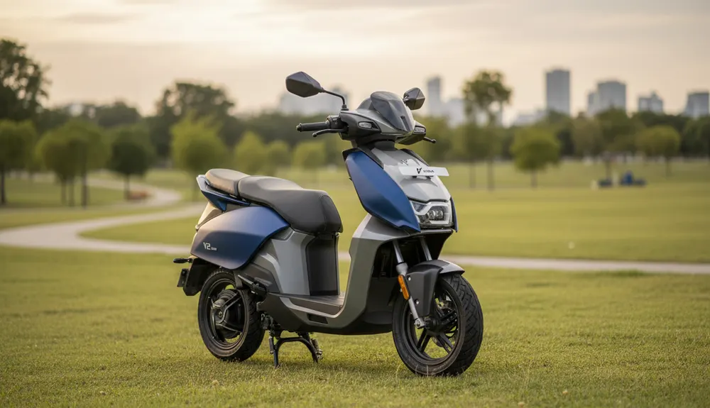 electric scooter with removable battery - hero vida v2