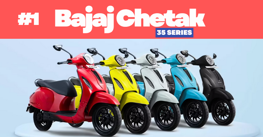 Bajaj Overtakes TVS to Become India's Leading EV Scooter