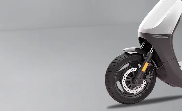 Front disc brake and single ABS