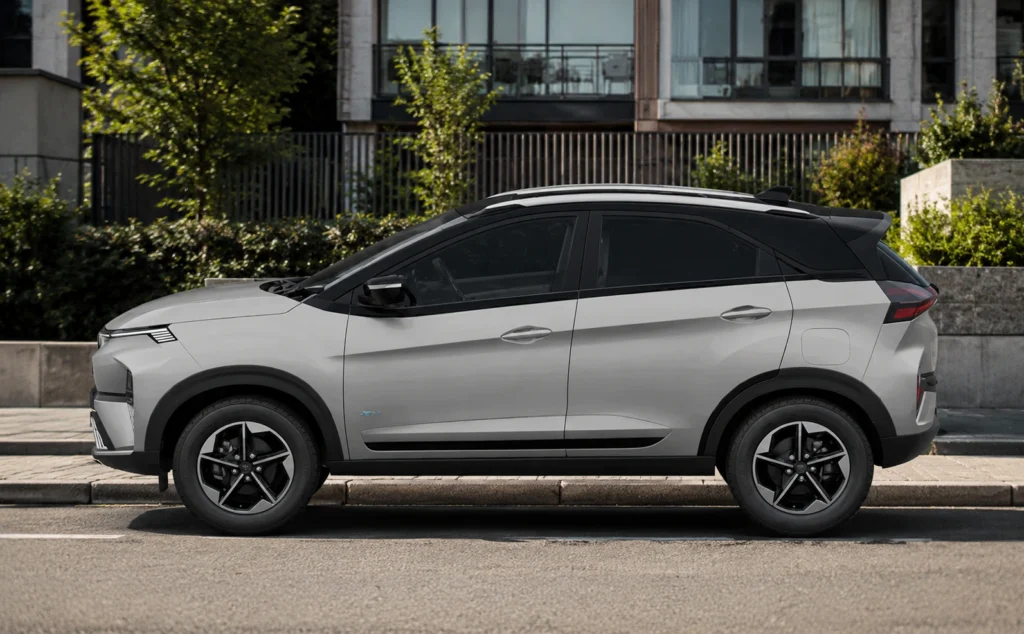 Tata Nexon EV Pure Grey with Black Roof