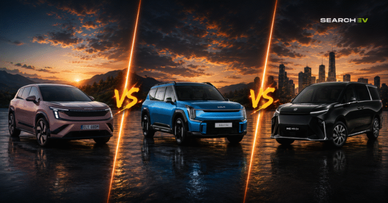 Skoda Peaq vs Kia EV9 vs MG M9