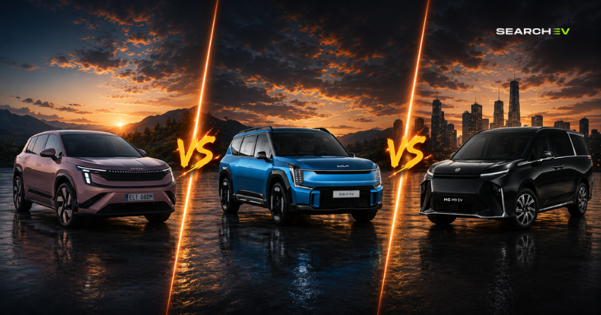Skoda Peaq vs Kia EV9 vs MG M9