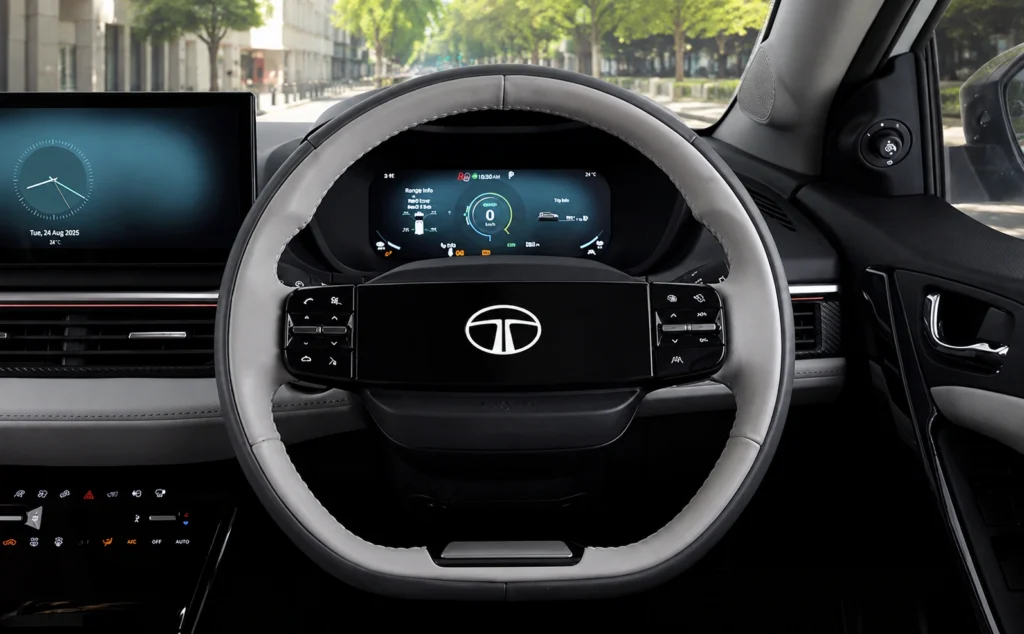 Tata Nexon EV Smart Digital Steering Wheel