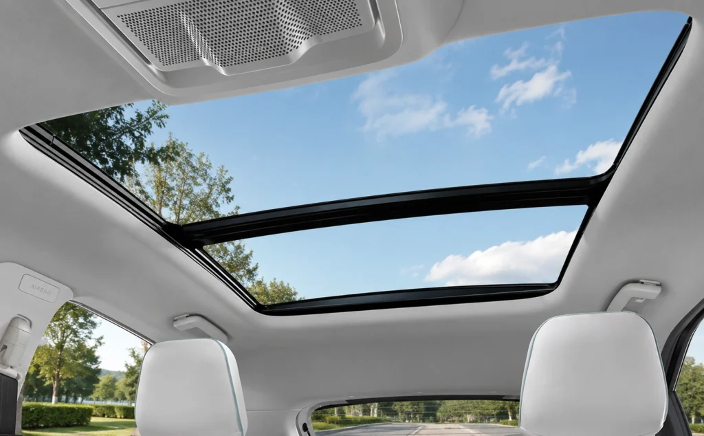 Tata Nexon Ev Voice assisted panoramic sunroof
