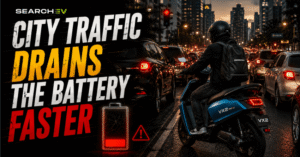 city traffic drains battery