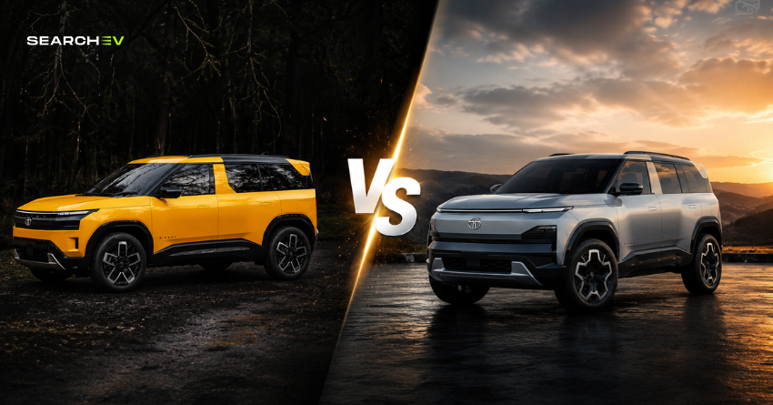 Tata sierra EV vs Tata sierra ICE comparison