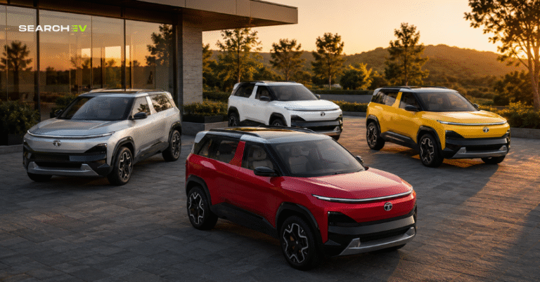 Tata sierra ev colours
