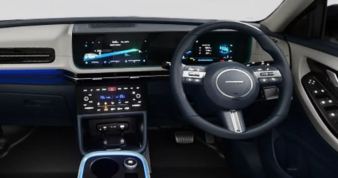 Hyundai creta EV 10.25-inch-curvilinear-screen