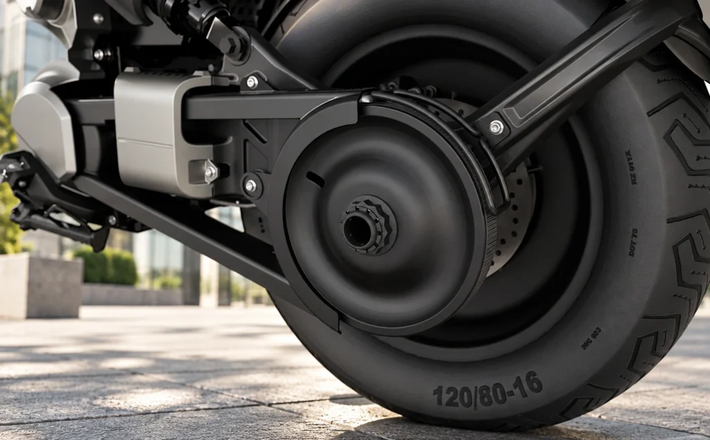 BMW CE02 Iconic rear wheel swinging arm