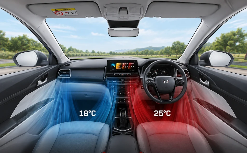 Mahindra 3XO EV front AC Vents