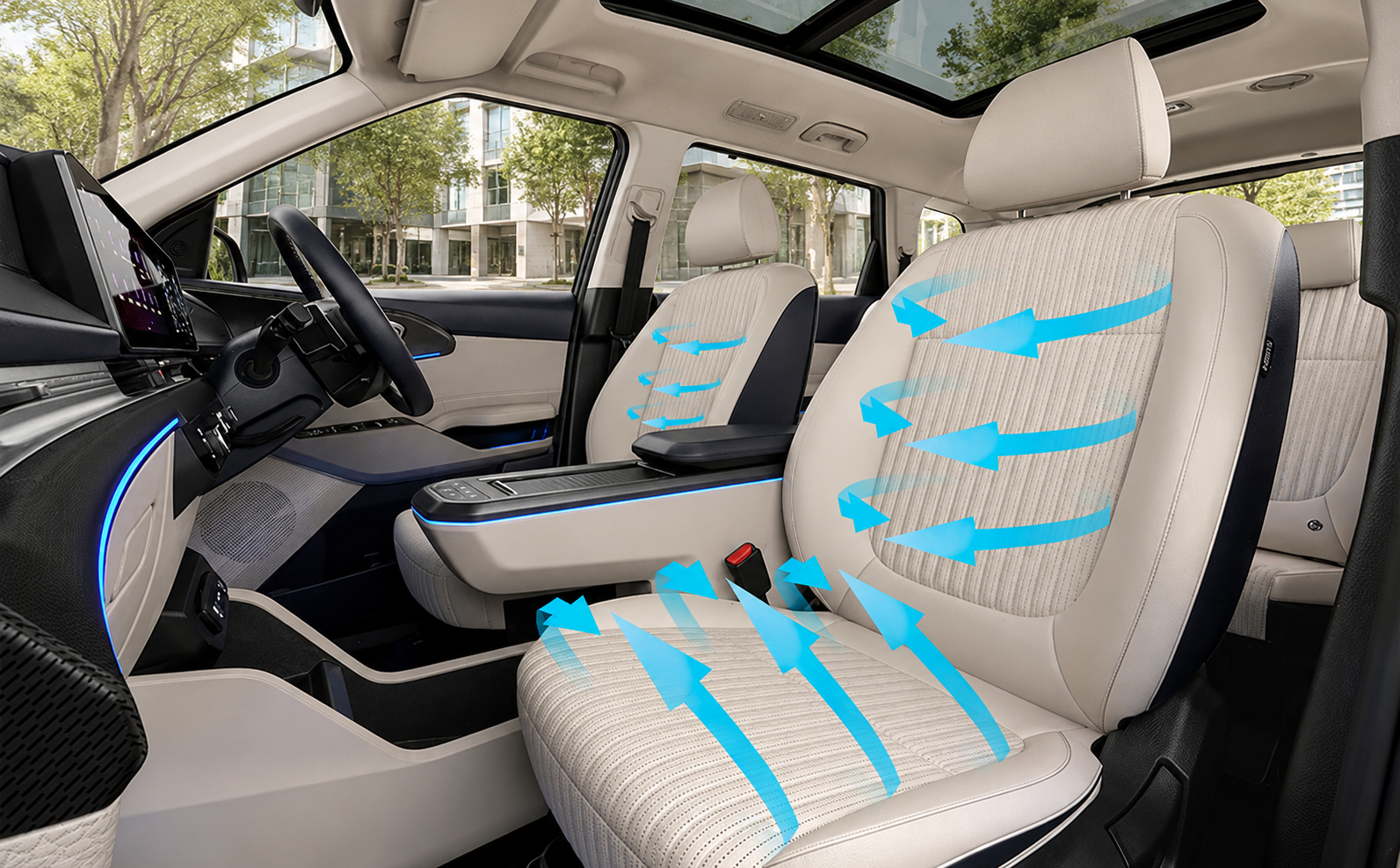 Kia Carens Clavis EV Front Ventilated Seats