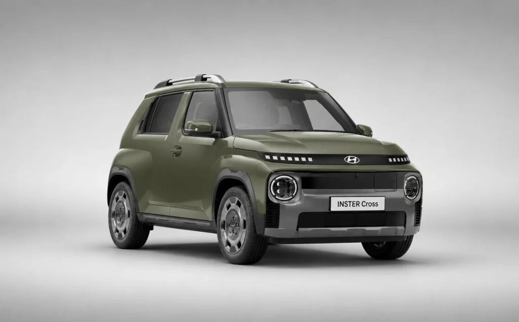 Hyundai inster EV Amazon green