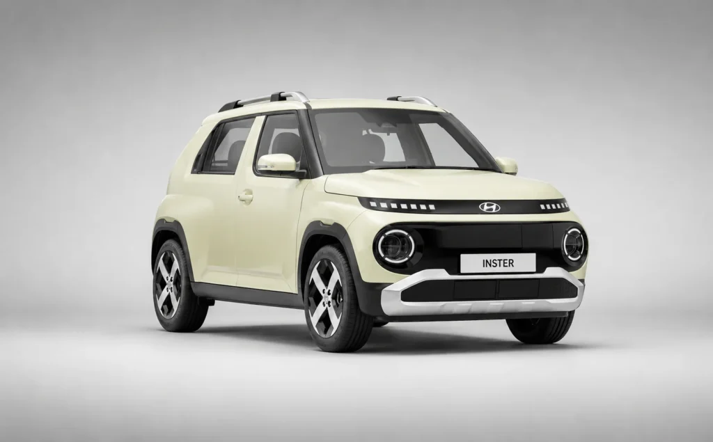 Hyundai inster EV butter cream yellow