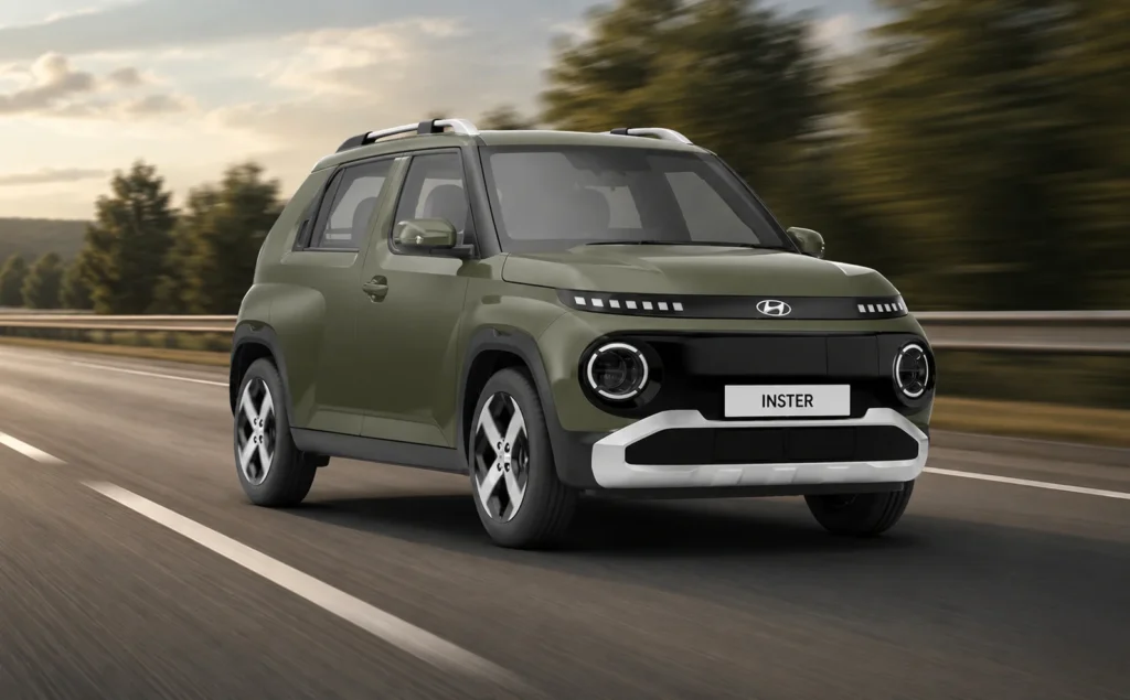 Hyundai inster EV front left landing