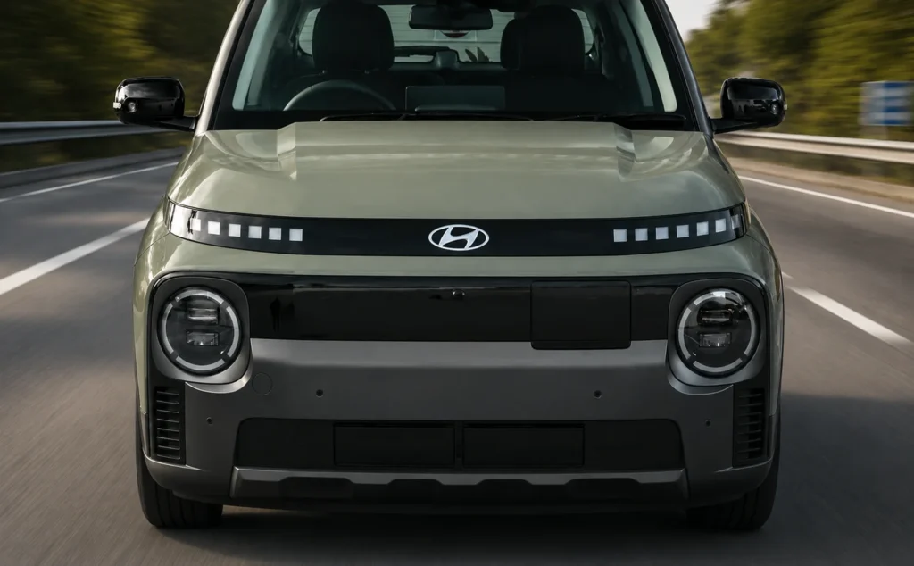 Hyundai inster EV front lights landing