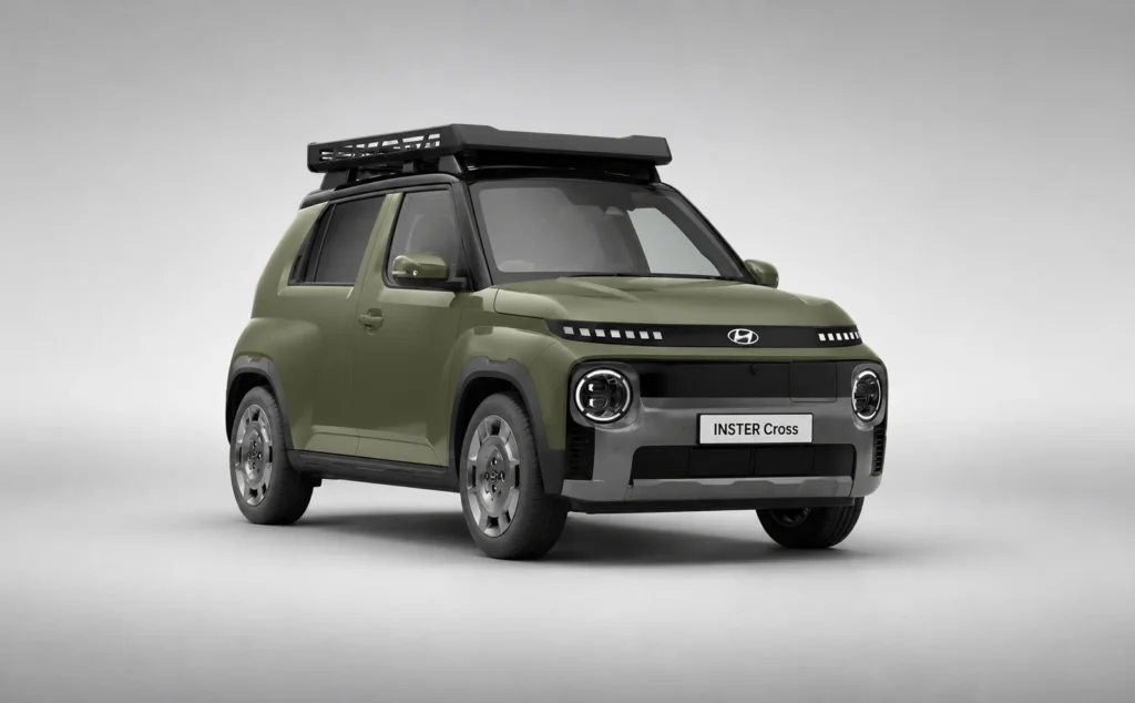 Hyundai inster EV green