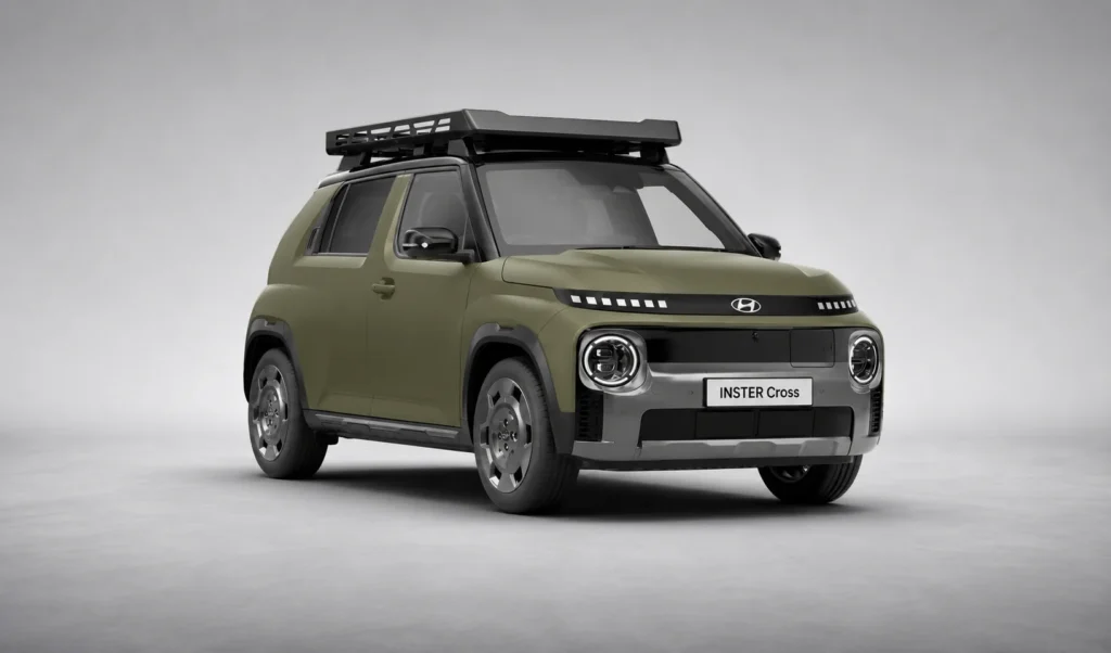 Hyundai inster EV khaki
