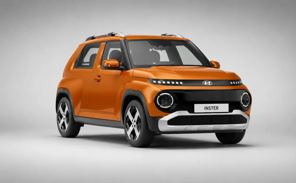 Hyundai inster EV orange