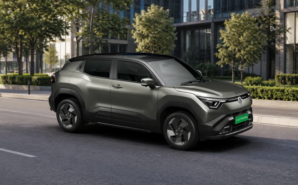 Maruti evitara Land Breeze Green with Bluish Black Roof