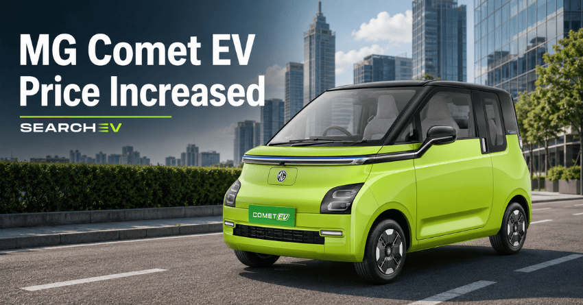 MG Comet EV Increased