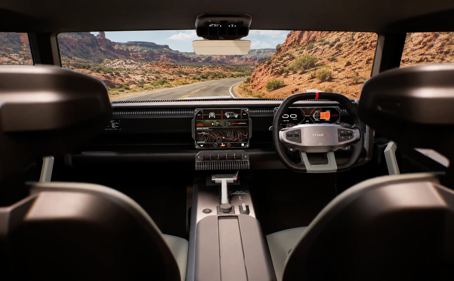 Mahindra Thar.e cabin 2