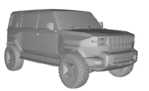 Mahindra Vision T Design patent