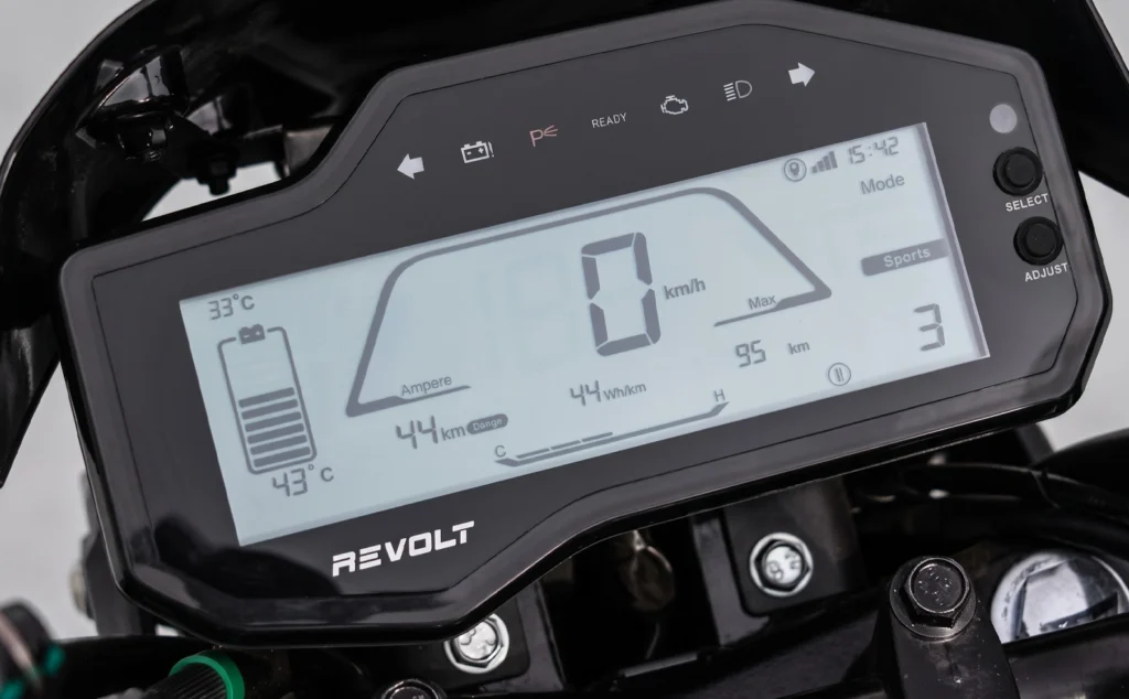 Revolt RV BlazeX disply