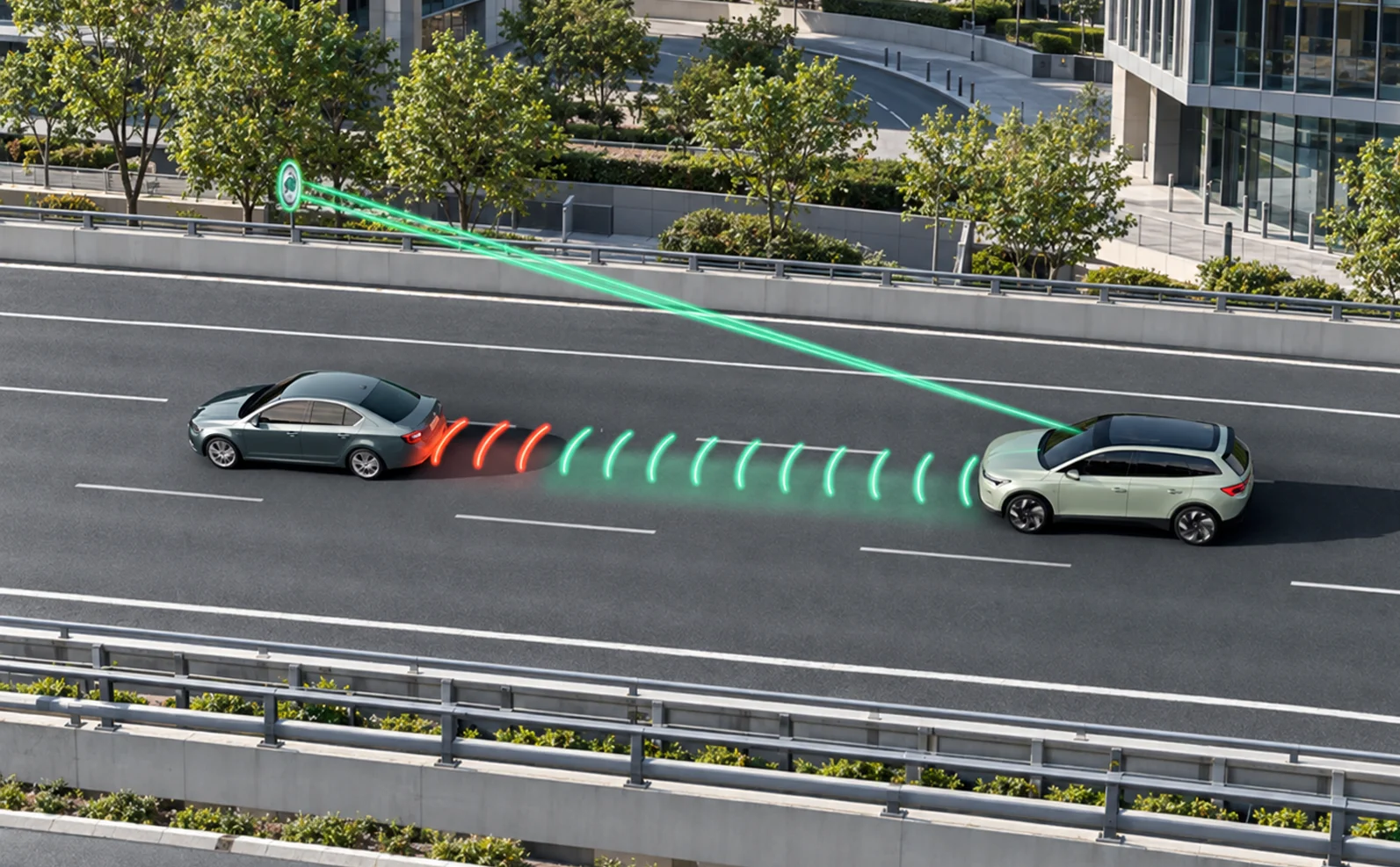 Skoda elroq Automatic distance regulation
