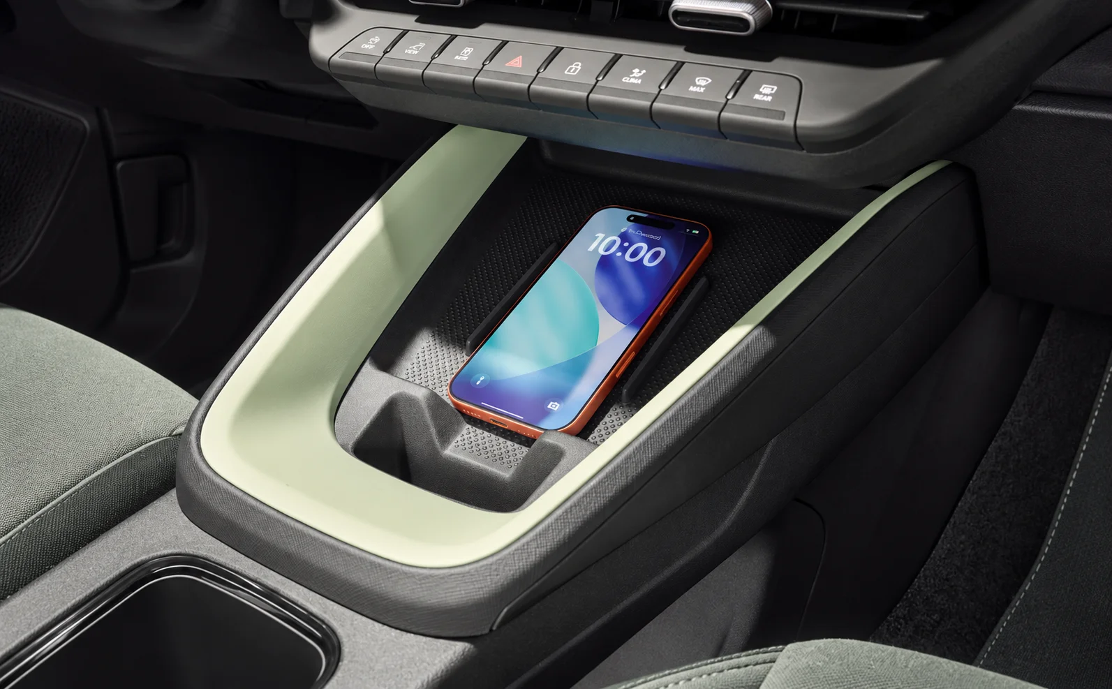 Skoda epiq Comfort telephony_ Wireless charging (fast charging) without external antenna connection