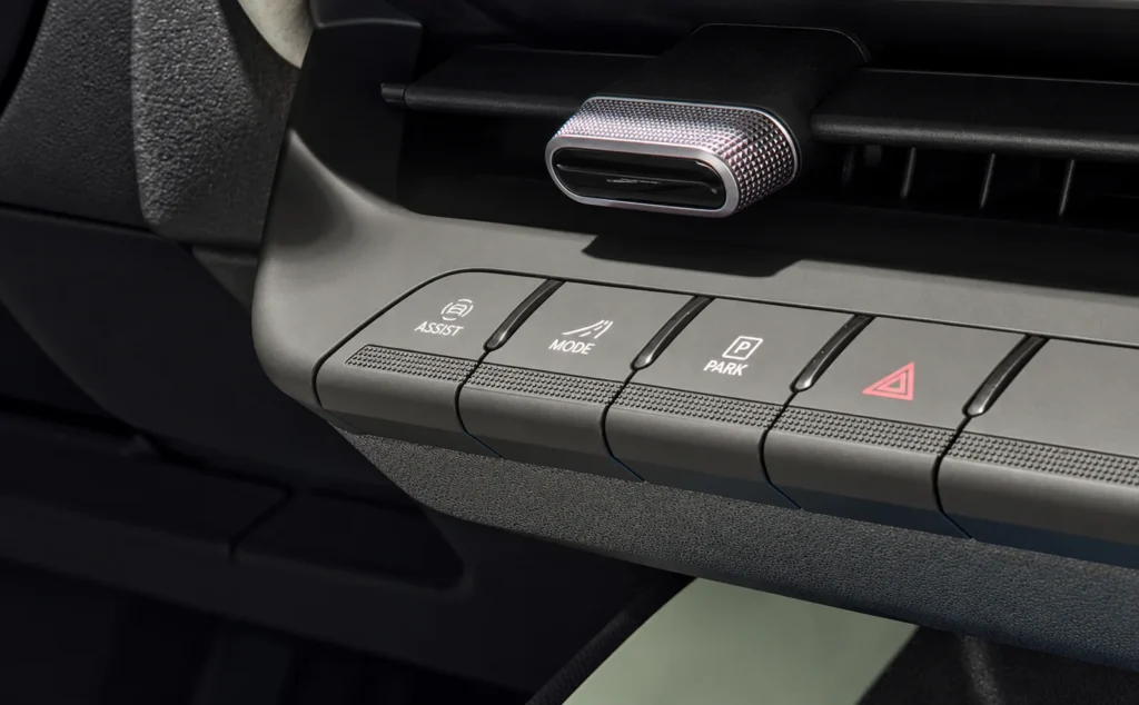 Skoda epiq Driving mode selection and conventional shock absorbers