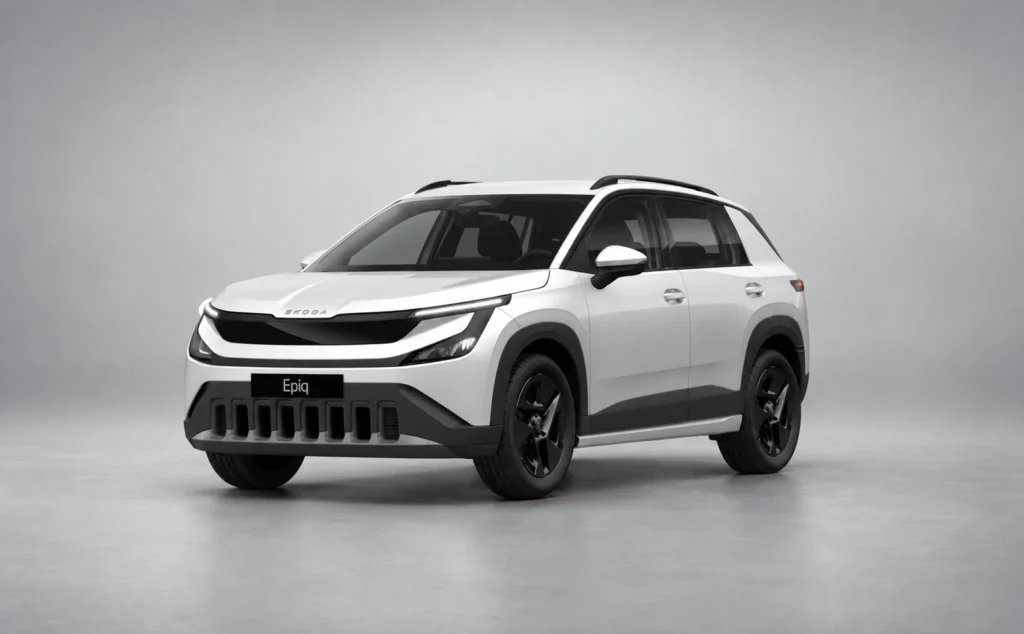 Skoda epiq Metallic Platinum White__