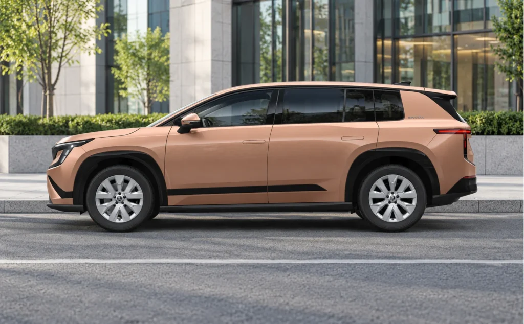 Skoda peaq ev Beige Rosewood Metallic__
