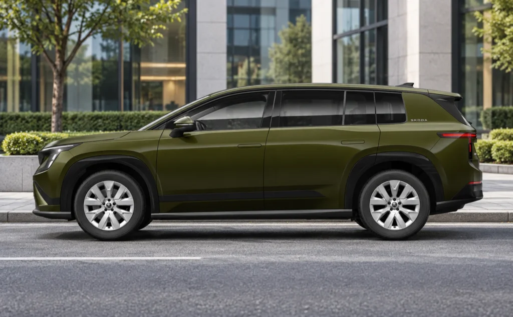 Skoda peaq ev Metallic Olive Green__