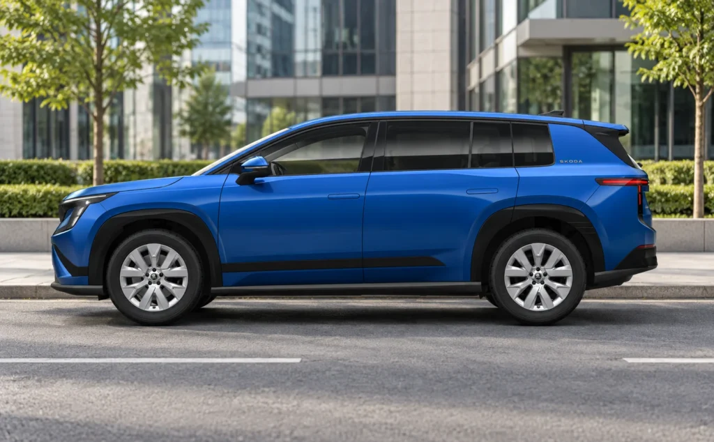 Skoda peaq ev Metallic Race Blue__