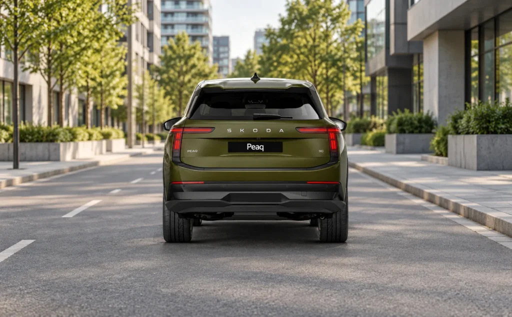 Skoda peaq ev back side