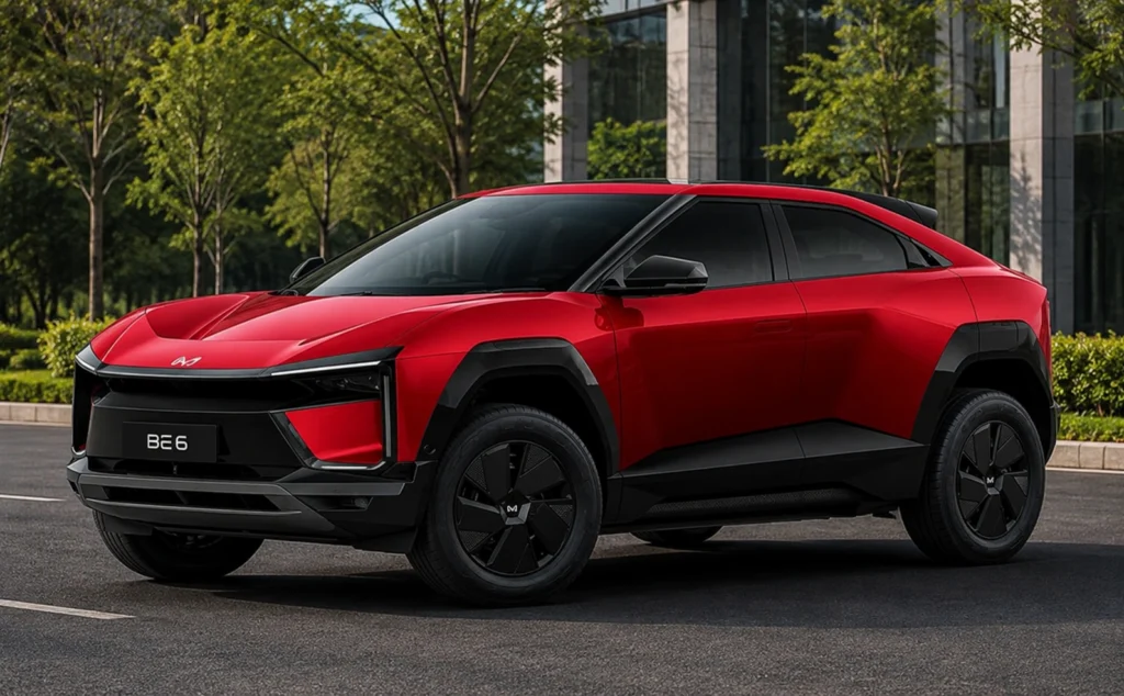 Mahindra BE 6 SPORTEQ TANGO RED