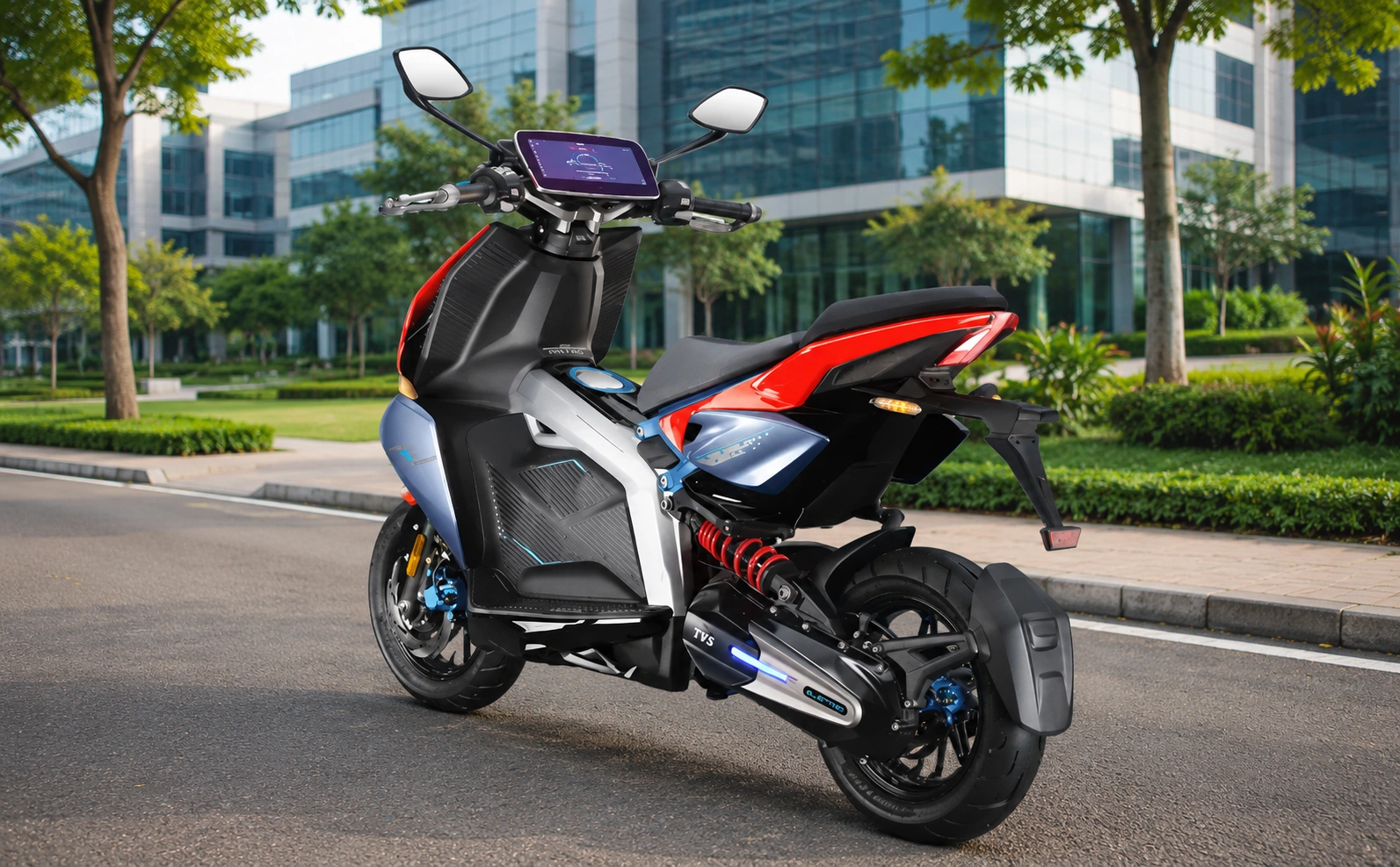 TVS X rear left