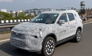 Tata Safari EV Spied