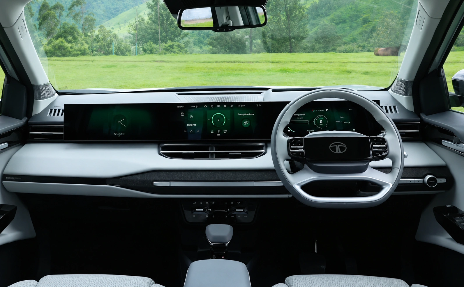 Tata Sierra EV interior dashboard