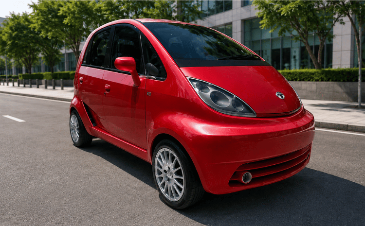 Tata nano EV Red