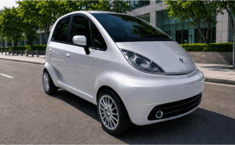 Tata nano EV Diamond Dust Pearl