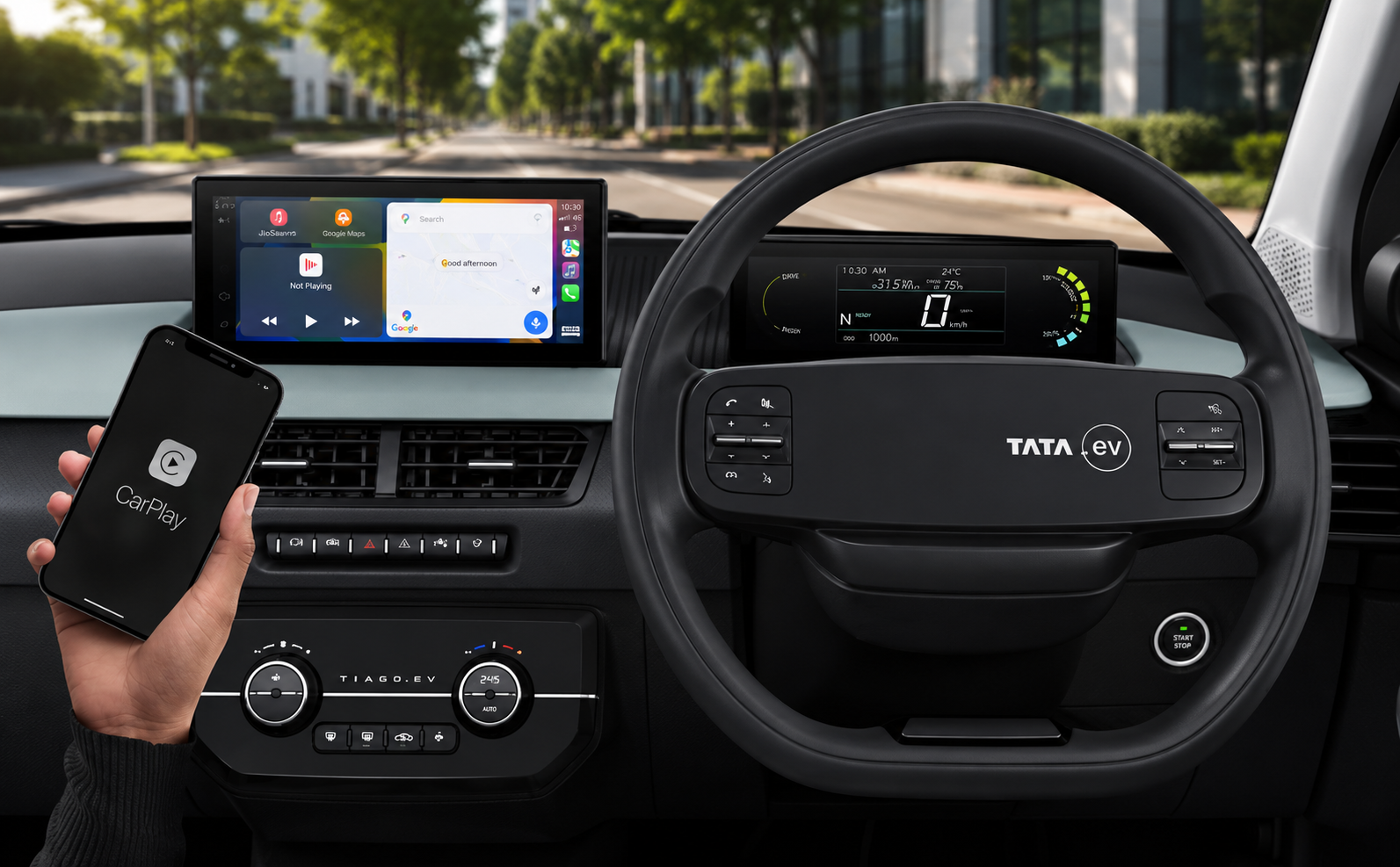 Tata tiago ev interior images - features