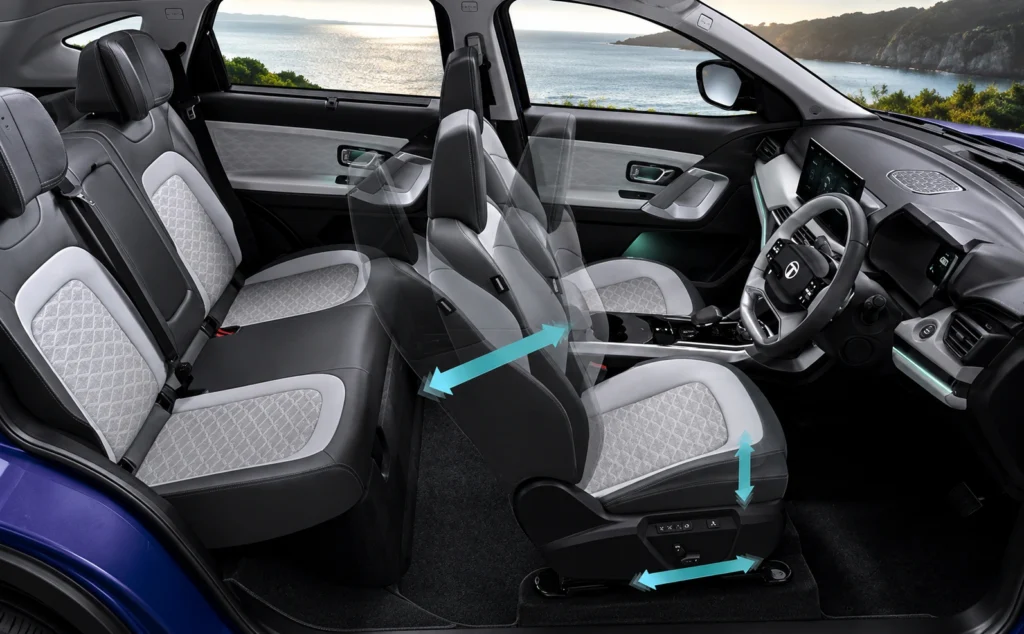 Harrier ev Adjustable seats