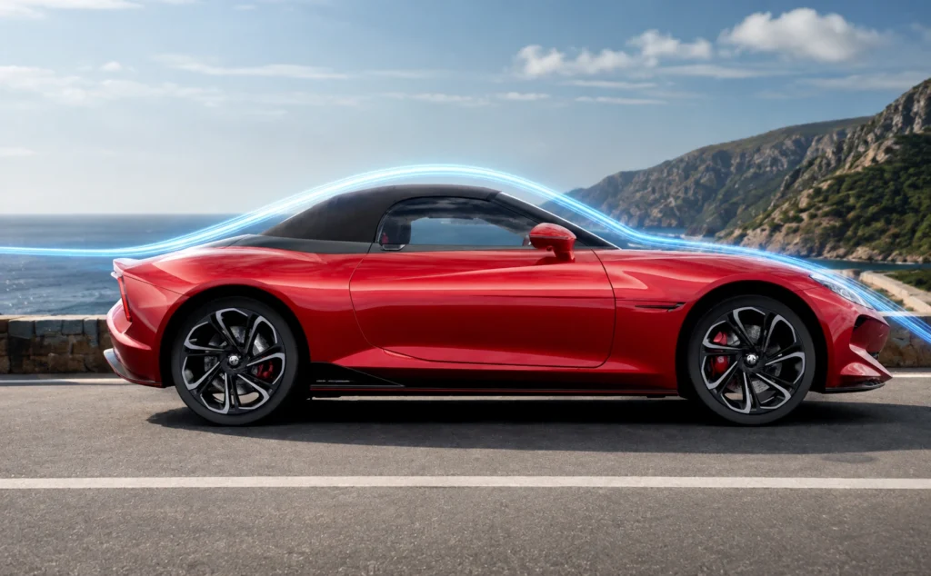 Mg cyberster aerodynamic design