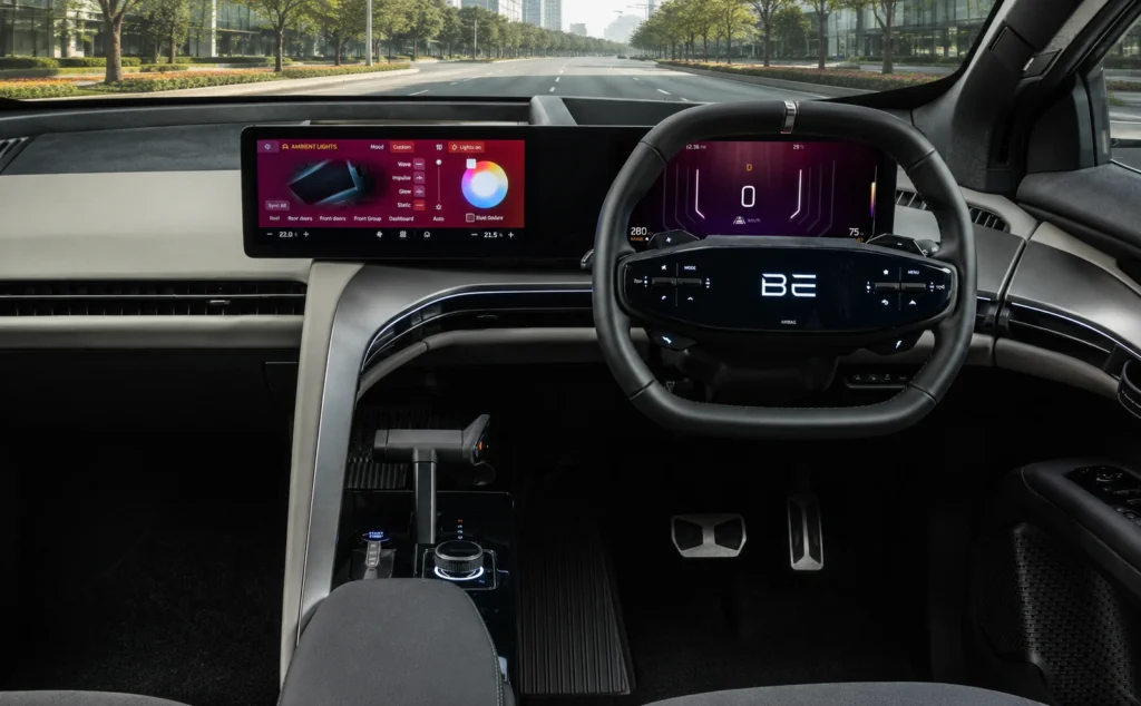 mahindra be 6 interior